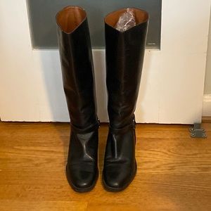 Knee high black boots